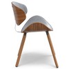 Avondale Dining Chair Stone Gray - WyndenHall: Mid-Century Modern, Linen Upholstery, Foam Padded, Bentwood - image 3 of 4