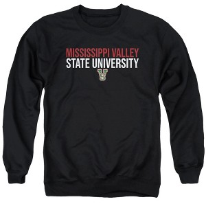 Mississippi Valley State University Official Stacked Adult Crewneck Sweatshirt - 1 of 4