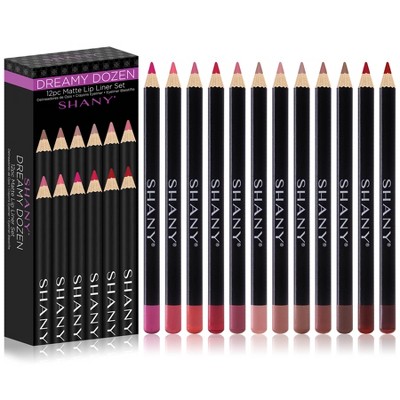 SHANY Dreamy Dozen Matte Cosmetics Lip Liner Set  - 12 pieces