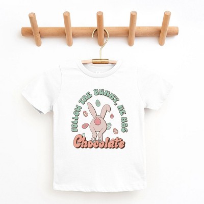 The Juniper Shop Follow The Bunny He Has Chocolate Youth Short Sleeve Tee