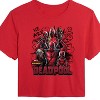 Women's - Marvel - We Are Deadpool Doodles Cropped Graphic T-Shirt - 2 of 4