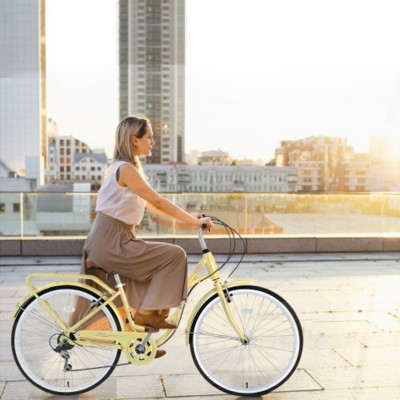 7 Speed, Steel Frame, Multiple Colors 24 Inch Ladies Bicycle