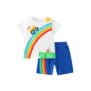 MyKids-USA Baby Boy Cartoon Print Pattern Soft Cotton Comfy Clothing Sets - 1 of 4