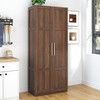 ORRD 2-Door Pantry Cabinet w/3 Adjustable Shelves - Freestanding Storage Cupboard for Kitchen, Dining Room & Living Room - 2 of 4