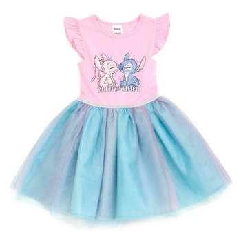 Disney Lilo & Stitch Raya and the Last Dragon Encanto Moana Mirabel Sisu Girls Dress Tulle Dress Little Kid to Big Kid