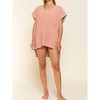 Women's High-low Short Sleeve Chenille Sweater - POL - 3 of 4