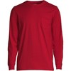 Lands' End Men's Super-T Long Sleeve T-Shirt with Pocket - 2 of 2