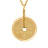 Steeltime 24" Men's stainless steel shields of strength necklace. Color Option: Silver, Gold - 2 of 4