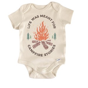 Campfire Camping Camp - Baby Boy Girl Clothes Infant Onesie® Funny Cute Newborn GS1 - 1 of 4
