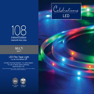 Celebrations LED Multicolored 108 ct Rope Christmas Lights 18 ft. - 1 of 1