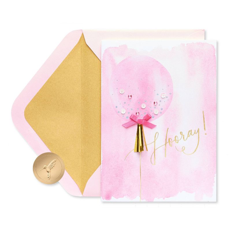 Card Birthday Tassel Balloon Pink/White/Gold - PAPYRUS, 5 of 7