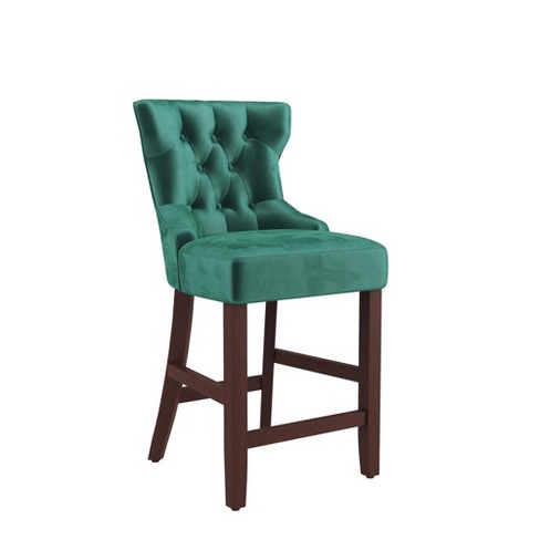 Teal counter deals height stools