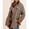 Women's Plaid Shacket/jacket - LA MIEL - 2 of 4