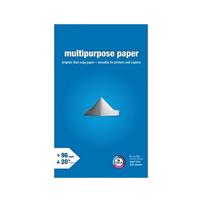 MyOfficeInnovations 8.5" x 14" Multipurpose Paper 20 lbs. 96 Brightness 500/RM (05029) 562787