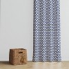 Bacati - Aztec Kilim Navy Cotton Printed Single Window Curtain Panel - 3 of 4