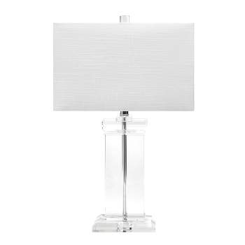 nuLOOM Toledo 25" Crystal Table Lamp Lighting - Clear 25" H x 9" W x 15" D