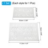 Unique Bargains Silicone Clay Template Fondant Template for Crafts Air Dry DIY 2 Pcs - 2 of 4