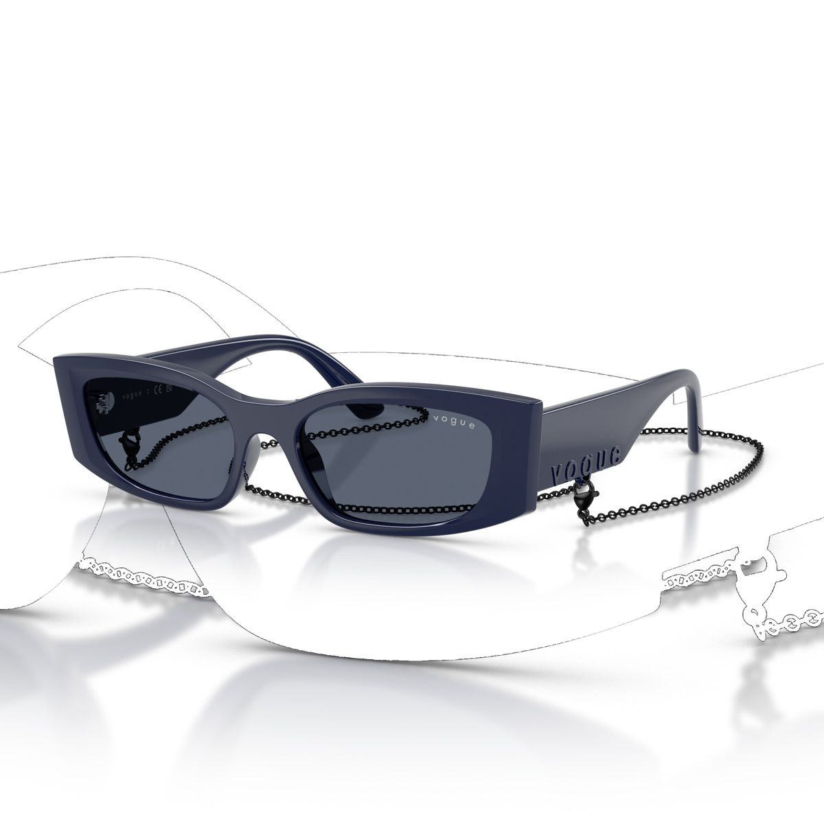 Vogue Eyewear VO5655SU 53mm Female Pillow Sunglasses