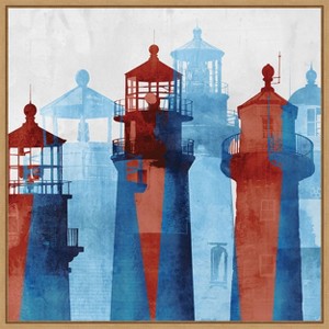 Amanti Art Lighthouse I  by Edward Selkirk Framed Canvas Wall Art - 1 of 4