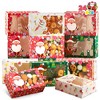 Joyfy 24 Pcs Christmas Foil Treats Cookie Gift Boxes, Multicolored Bakery Box with Window, Christmas Decoraion Gift-Giving (8.75" x 5.75" x 2.75") - 2 of 4