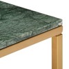 vidaXL Coffee Table Green 15.7"x15.7"x13.8" Real Stone with Marble Texture - 4 of 4