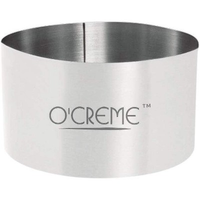 O'Creme Tall Pannetone Cake Ring Sturdy Stainless Steel 5-1/16 Inch  Diameter x 6-15/16 Inch High