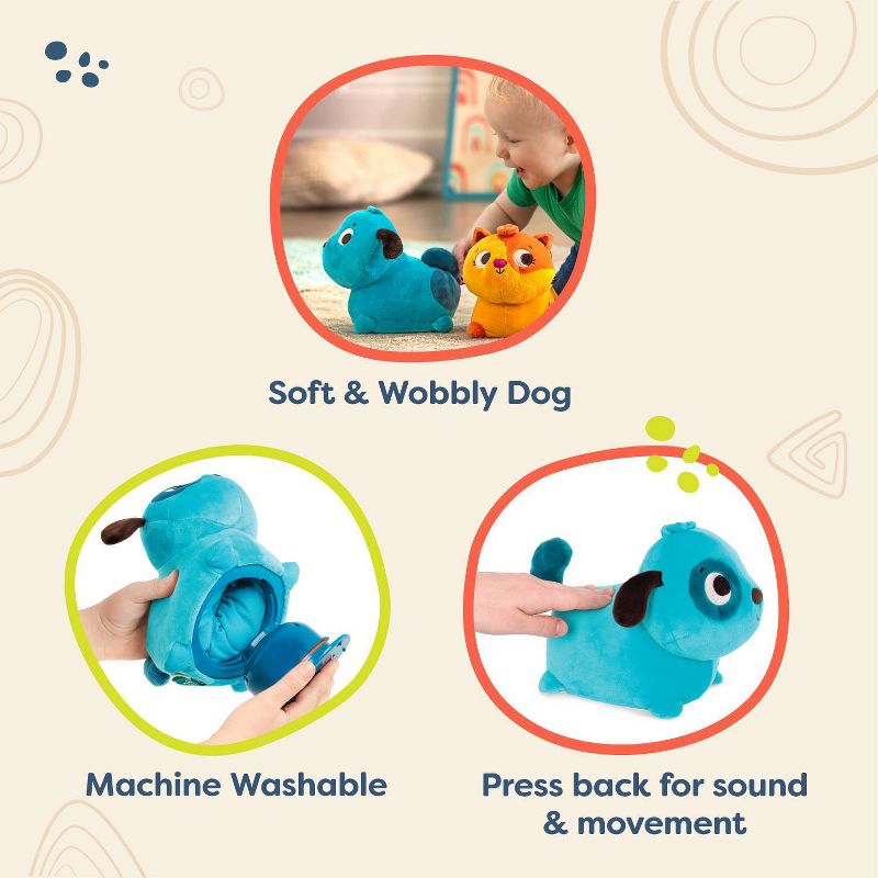 B. toys Interactive Stuffed Animal Dog Wobble &#39;n&#39; Go - Woofer, 6 of 13