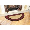 56" Long Minuteman International Contemporary Half Round Hearth Rug Berry - ACHLA Designs: Flame Resistant, Wool, Indoor Use - image 2 of 3