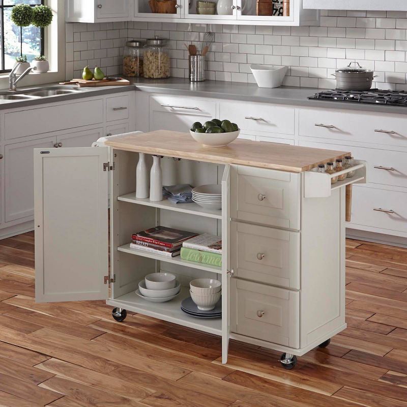 Dolly Madison Kitchen Cart with Wood Top - Home Styles, 3 of 20