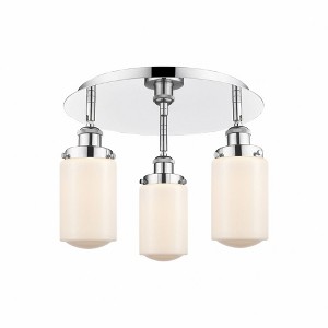 Dover - 3 Light Flush Mount In Art Deco Style-10 Inches Tall and 16.25 Inches Wide - 1 of 1