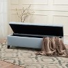 LOVMOR 51"STORAGE OTTOMAN V2,Light Blue - 2 of 4