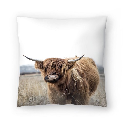 Highland Cow by Tanya Shumkina 14 x 14 Throw Pillow - Americanflat