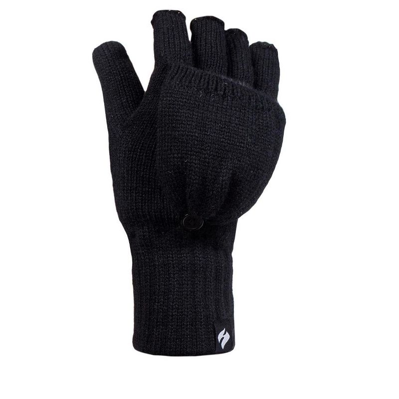 Heat Holders® Men's Converter Gloves | Insulated Cold Gear Gloves | Advanced Thermal Yarn | Warm, Soft + Comfortable | Plush Lining | Winter Accessories | Men + Women’s Gift, 1 of 2