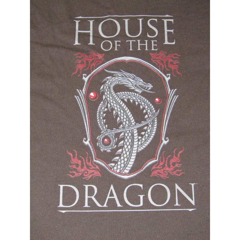 House Of The Dragon Logo Juniors Black Long Sleeve Shirt, 2 of 3