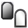 Kiera Grace 24"x36" Rattan Arch Mirror Matte Black: Modern Style, No Assembly, Wall Mounted Decorative Mirror - 3 of 3