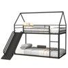 NicBex Twin Over Twin Bunk Bed,House Bed with Ladder and Slider,Metal Bunk Bed Frame for Dormitory and Bedroom,No Box Spring Needed - 4 of 4