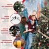 Pre-Lit Slim Aspen Fir Artificial Christmas Tree | 350 UL Clear Lights, Metal Stand - 4 of 4