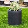 Rosemead Home & Garden, Inc. Weathered Concrete Outdoor Planter Pot Black - 2 of 4