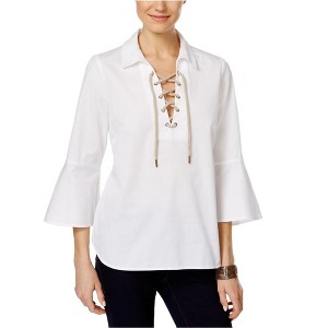 G.H. Bass & Co. Womens Cotton Knit Blouse - 1 of 1