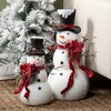 16"H and 22.5"H Sullivans Tall Snowman Figure - Set of 2, Christmas Decor, Multicolored - 3 of 4