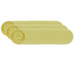 Flipside Hayes Publishing Gold Foil Embossed Academic Achievement Certificate Seals 54 Per Pack 3 - 1 of 2