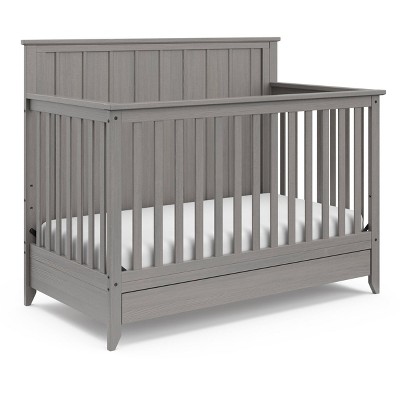 Storkcraft Forrest 4-in-1 Crib with Drawer - Rustic Gray