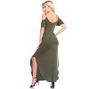 Women's Cold Shoulder Lexi Maxi Dress with Pockets - White Mark - 3 of 3