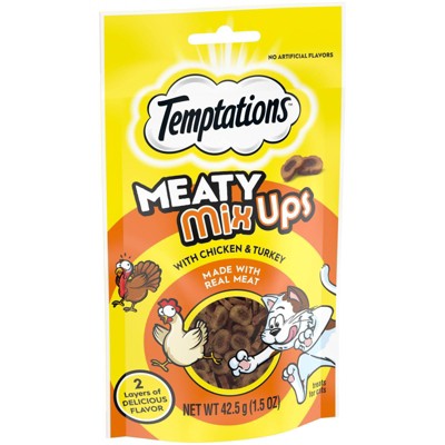 Temptations Meaty Mixups Chicken &#38; Turkey Adult Cat Treat - 1.5oz