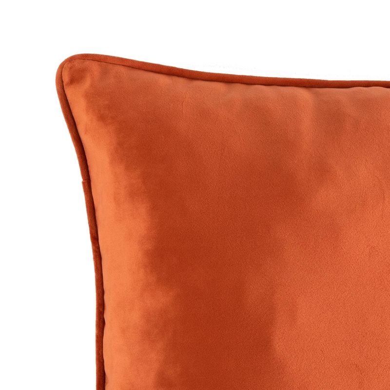 20"x20" Oversize Solid Velvet Square Throw Pillow - Lush Décor, 4 of 6