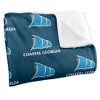 College Of Coastal Georgia Logo Pattern Silky Touch Blanket White 50x60 - 3 of 4