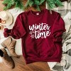 Simply Sage Market Winter Time Snowflakes Sweatshirt - 3 of 4