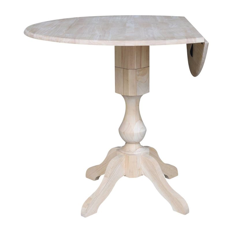 Blake Round Drop Leaf Table Unfinished - International Concepts, 3 of 7