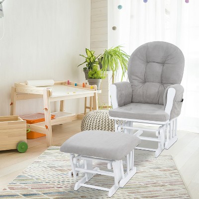 Home Imports Emporium Nursery Glider and Ottoman Set for Breastfeeding