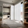 86"x96" Chicology Light Filtering Panel Track Diamond Blind White - 3 of 4